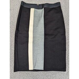 Mason X Barney's New York Women's Pencil Skirt Size L Black NWT $358 Lambskin